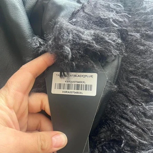 Killstar talvelt coat plus size soft shearling pennylane coat goth - Picture 6 of 6